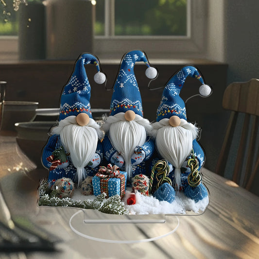 18cm Acrylic Christmas Gnome Tabletop Decor