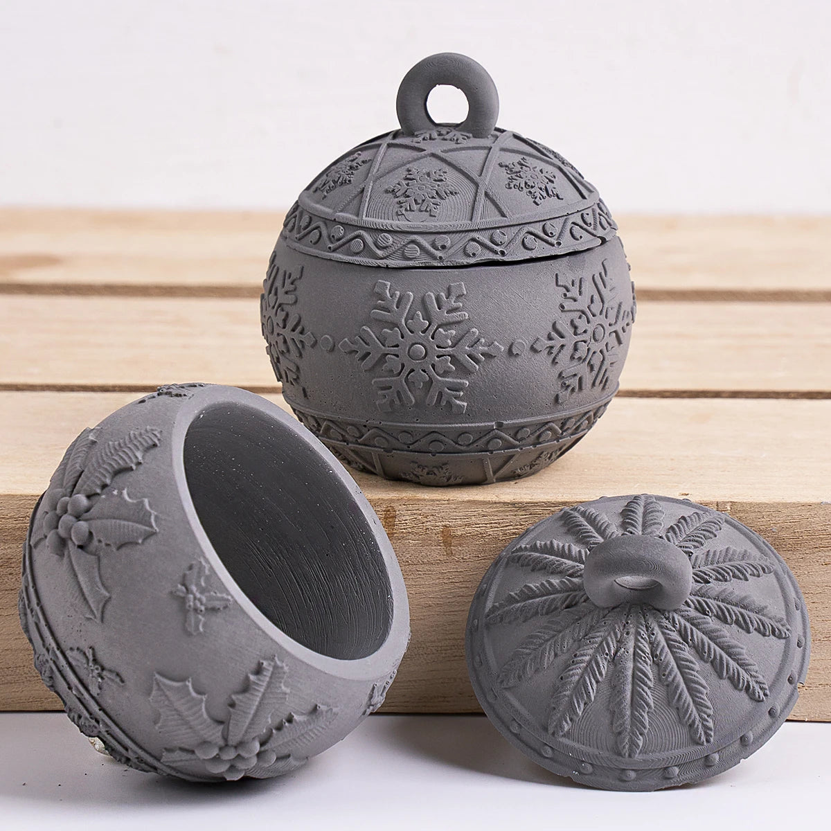 Christmas Ball Candle Jar Silicone Mold