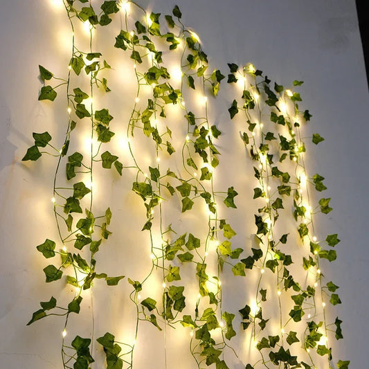 Green Leaf Fairy String Lights