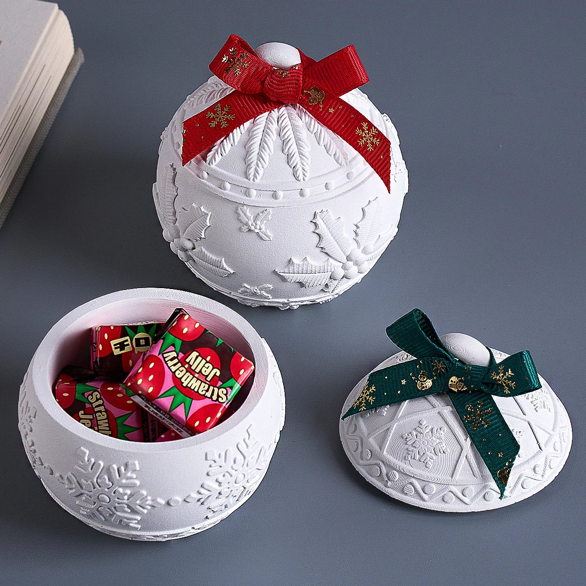 Christmas Ball Candle Jar Silicone Mold
