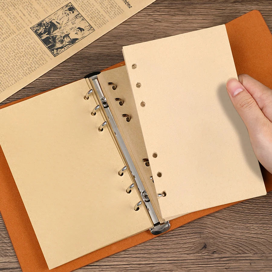 Nostalgic Fallen Leaf Vintage Leather Diary