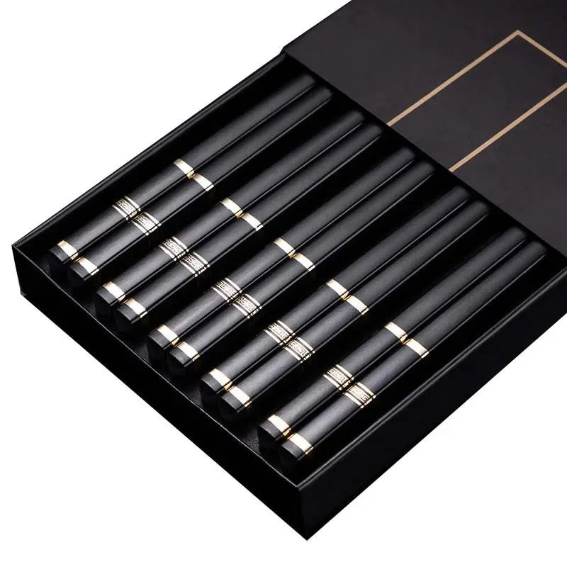 High-Quality Japanese Metal Chopsticks – 5 Pairs