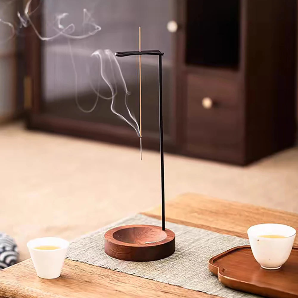 Creative Upside Down Wooden Incense Burner