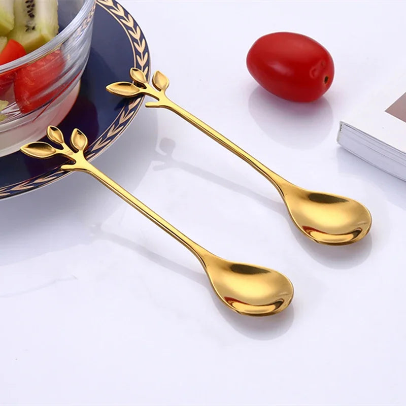 Stainless Steel Flower Spoon Set (8pcs)