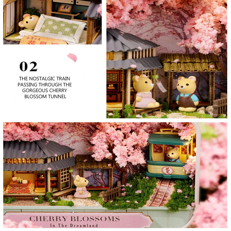 DIY Wooden Miniature Dollhouse Theatre Box