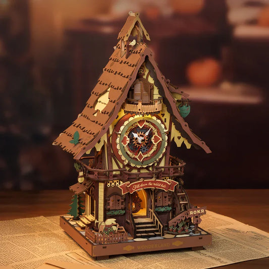 NoeluxeTM Cuckoo Clock 3D Wooden Puzzle