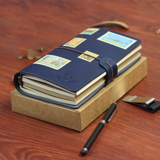 Retro Leather Strap Travel Notebook