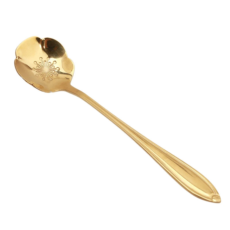 Stainless Steel Flower Spoon Set (8pcs)