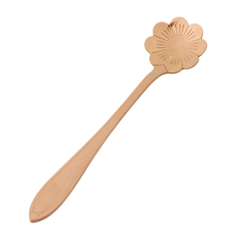 Stainless Steel Flower Spoon Set (8pcs)