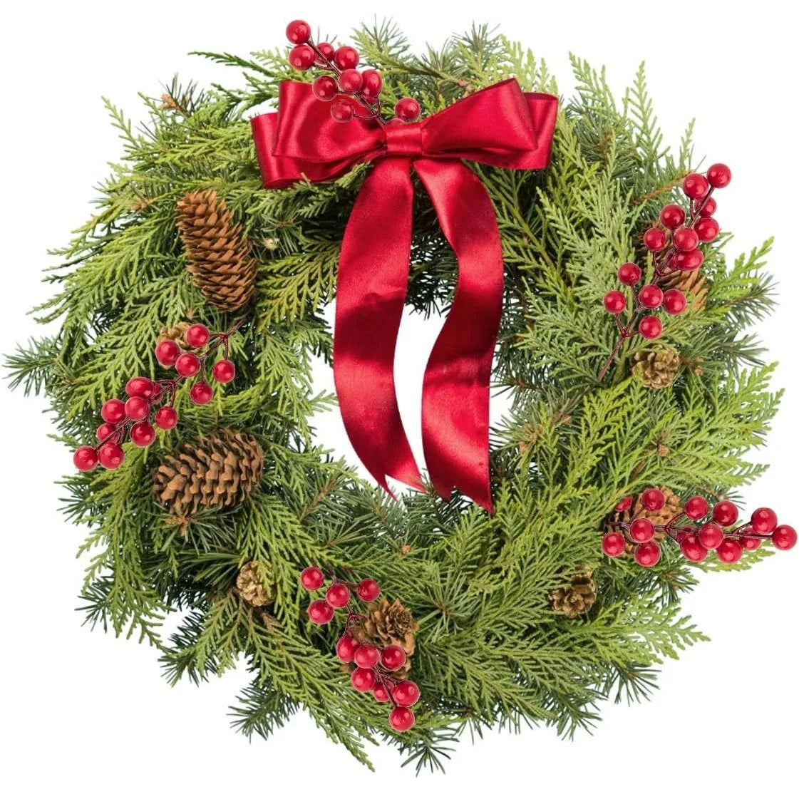 Artificial Pine & Berry Branches(10pcs)