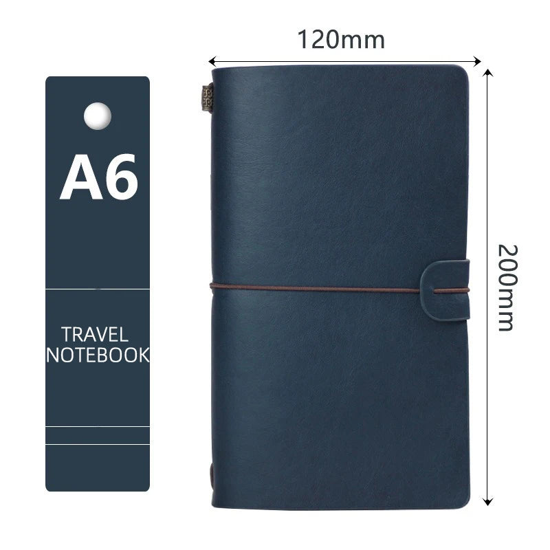 Retro Leather Strap Travel Notebook