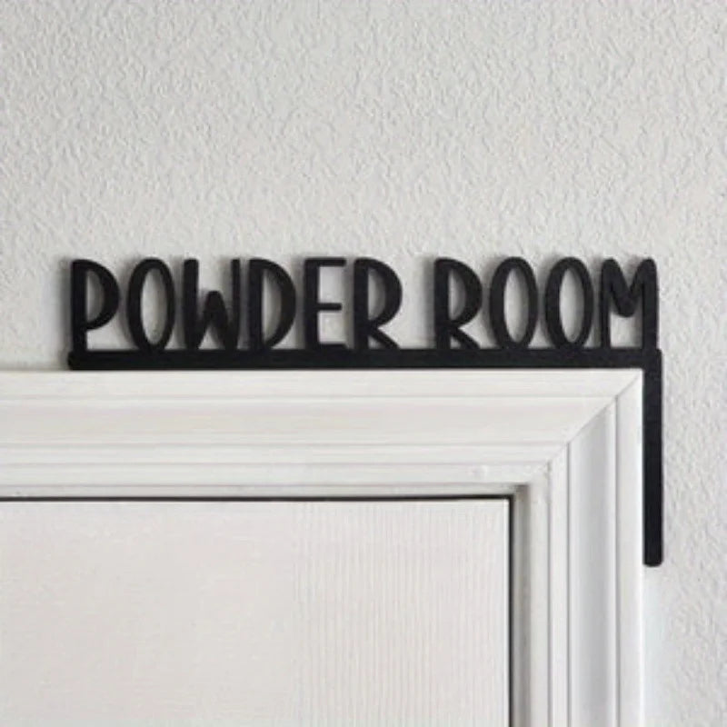 Modern Metal Door Sign