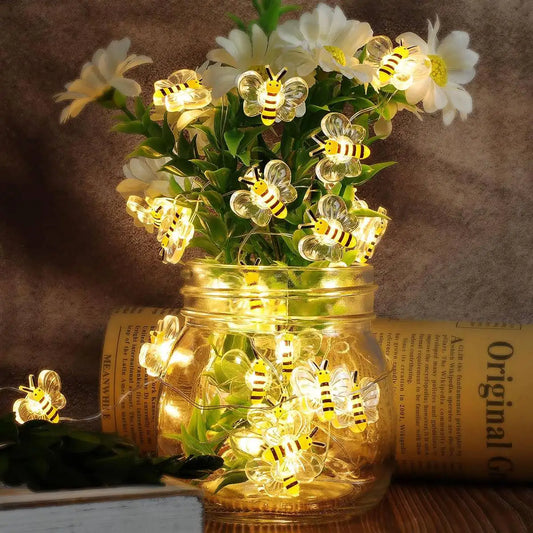 Battery Operated Bee String Lights