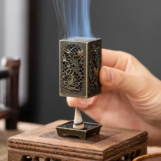 Square Alloy Incense Burner