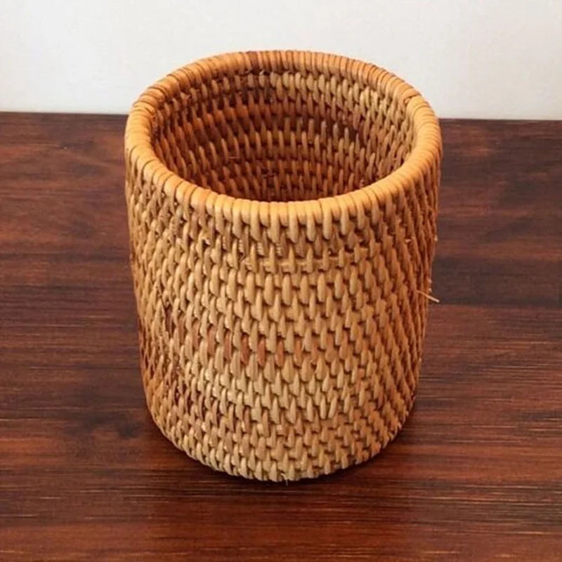 Rattan Tableware Storage Basket
