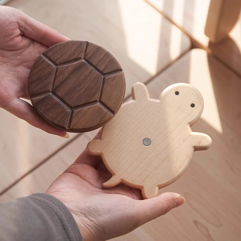 Black Walnut Turtle Wooden Coaster