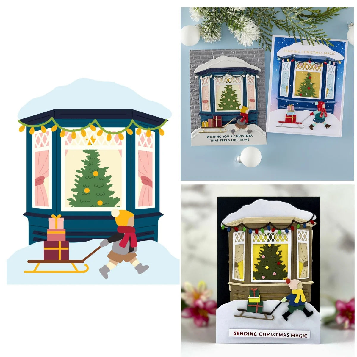 Christmas 2025 Window Wonderland Cutting Dies & Stamps Set