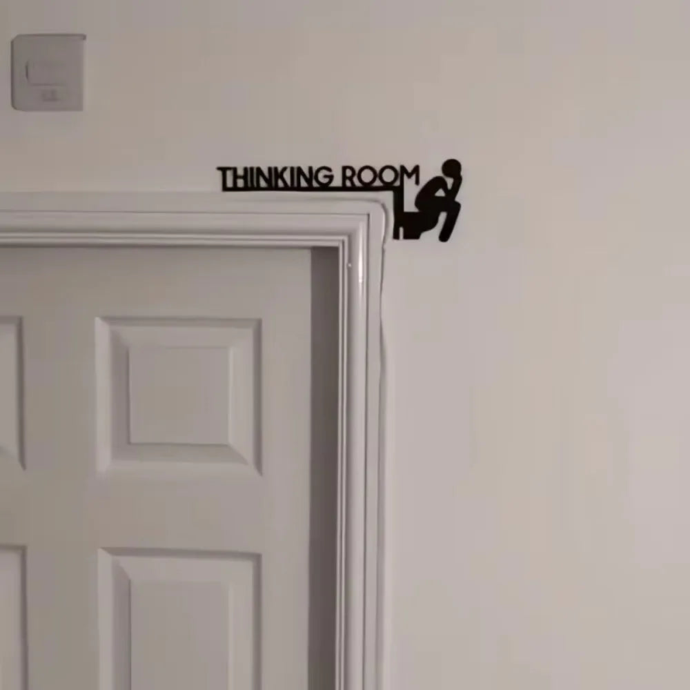 Modern Metal Door Sign