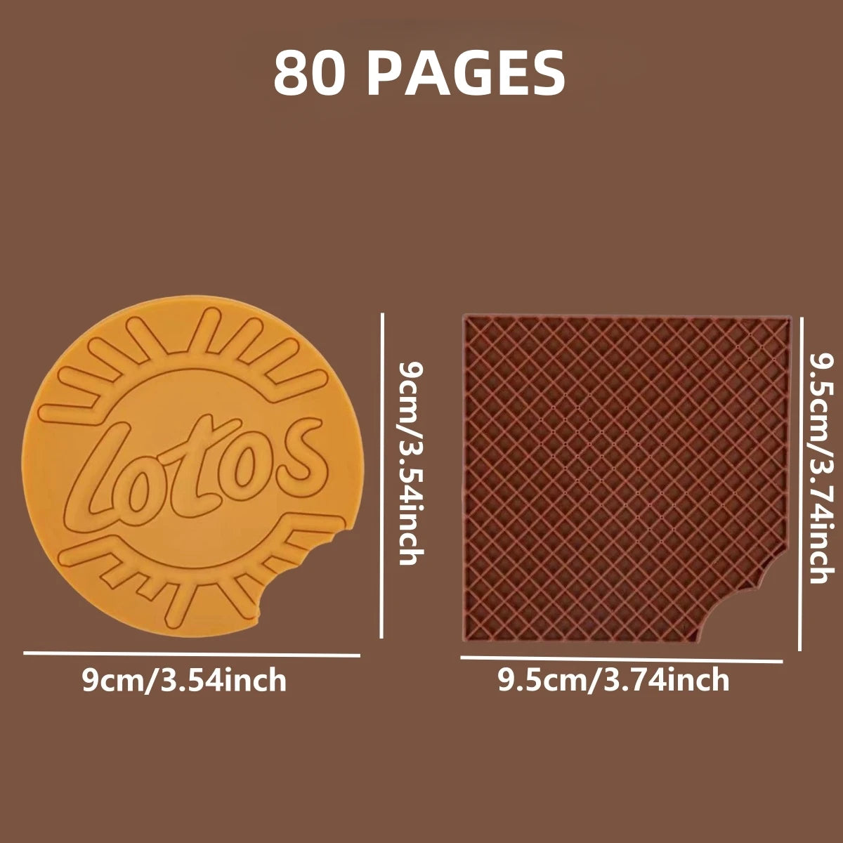 Scented Chocolate & Cookie Pocket Notepads (80 Pages/Set)