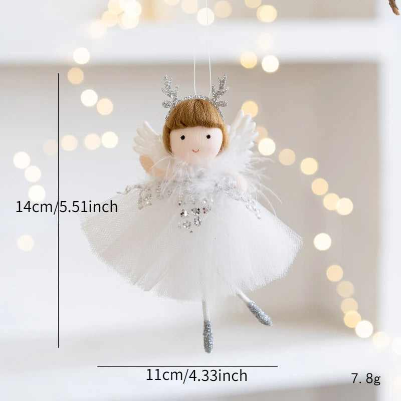 Christmas Mouse Ballet Angel Pendant