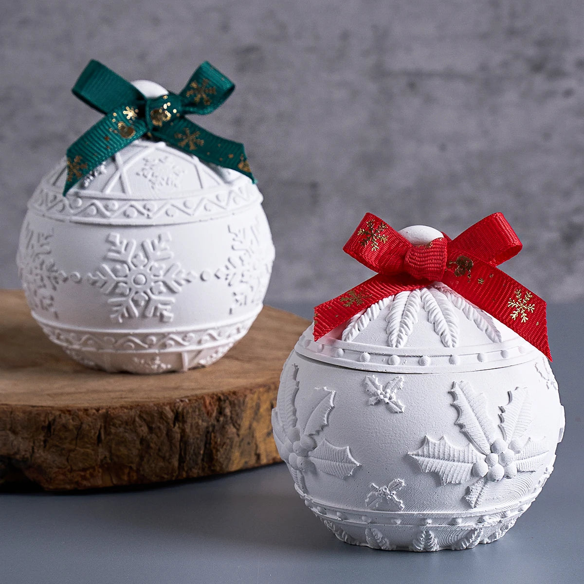 Christmas Ball Candle Jar Silicone Mold
