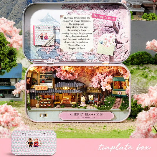 DIY Wooden Miniature Dollhouse Theatre Box