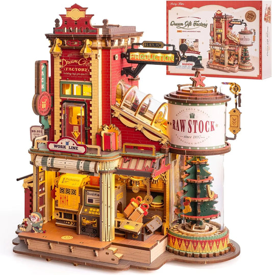 NoeluxeTM Christmas Dream Gift Factory Music Box