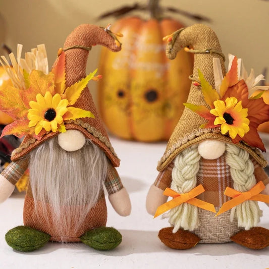 Harvest Maple Leaf & Sunflower Doll