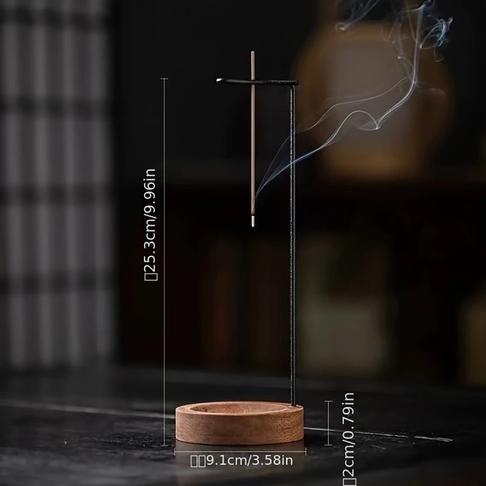 Creative Upside Down Wooden Incense Burner