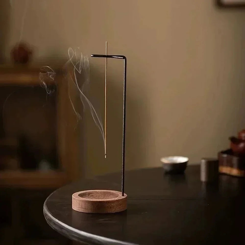 Creative Upside Down Wooden Incense Burner
