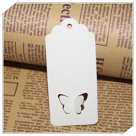100pcs Wavy Kraft Paper Gift Tags