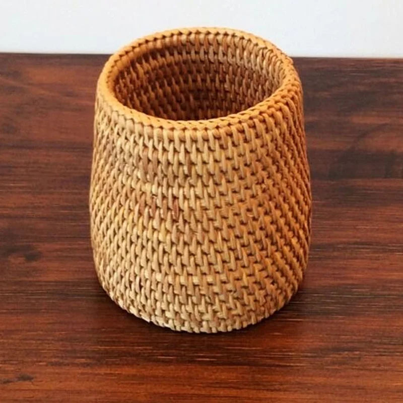Rattan Tableware Storage Basket