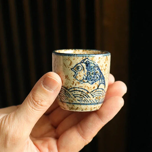 Japanese-Style Ceramic Sake Cup