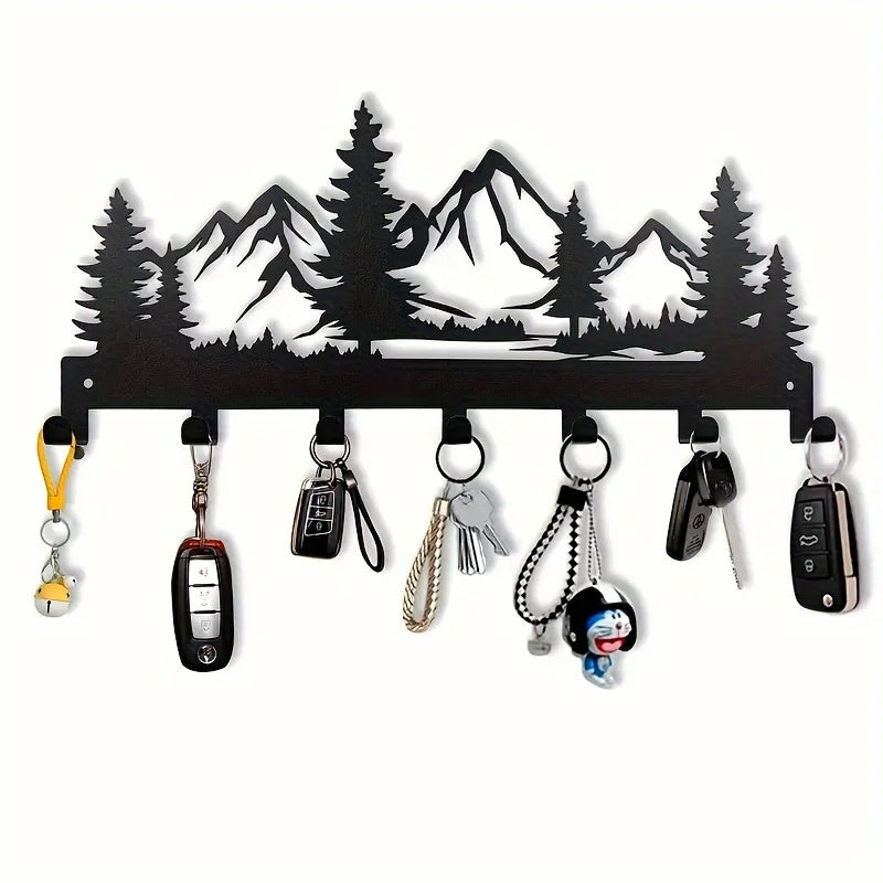 Charming Metal Forest Key Hook