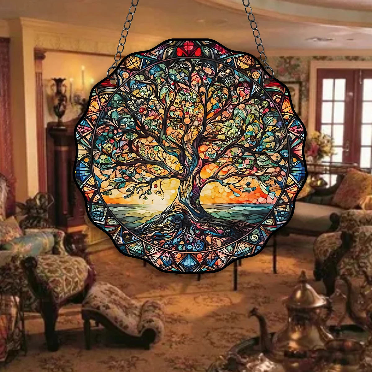 Tree of Life Acrylic Hanging Decor