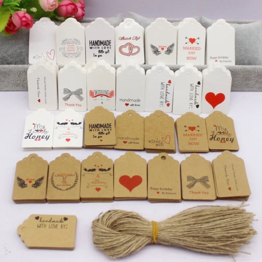 100pcs Label Tags with Strings