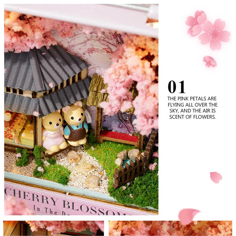 DIY Wooden Miniature Dollhouse Theatre Box