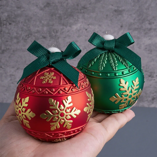 Christmas Ball Candle Jar Silicone Mold