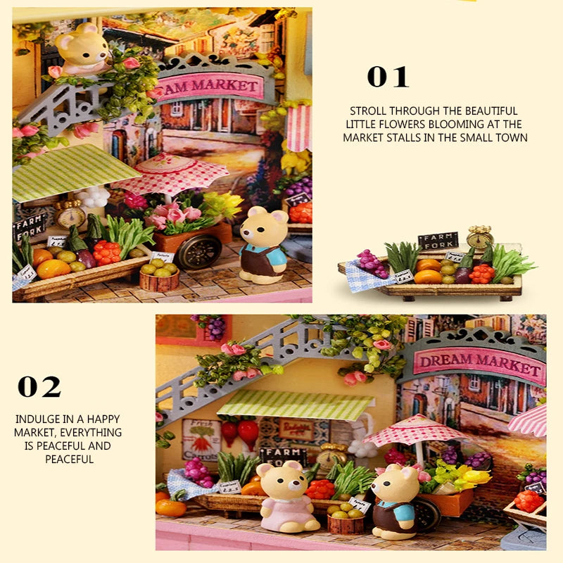 DIY Wooden Miniature Dollhouse Theatre Box