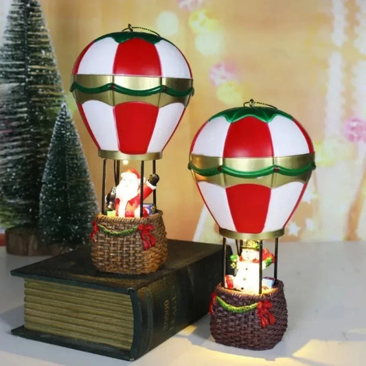 Christmas Glowing Hot Air Balloon Ornament