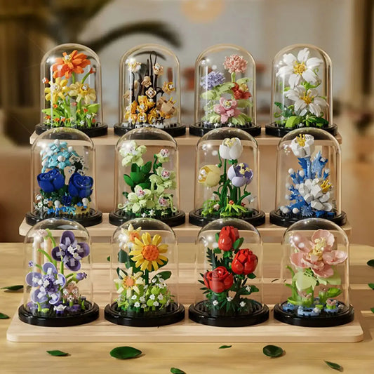 Micro Building Block Sunflower Bouquet